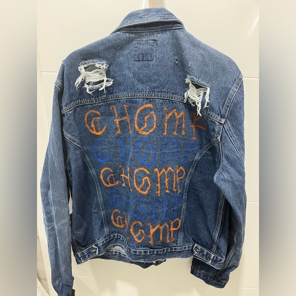 UF “Chomp” Painted Denim Jacket